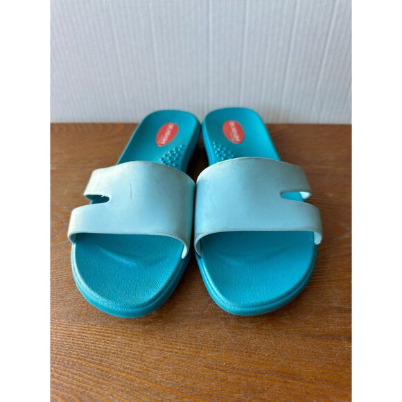 Women's Okabashi Slip On Slides Blue Size S Sku 2942 - Picture 2 of 6